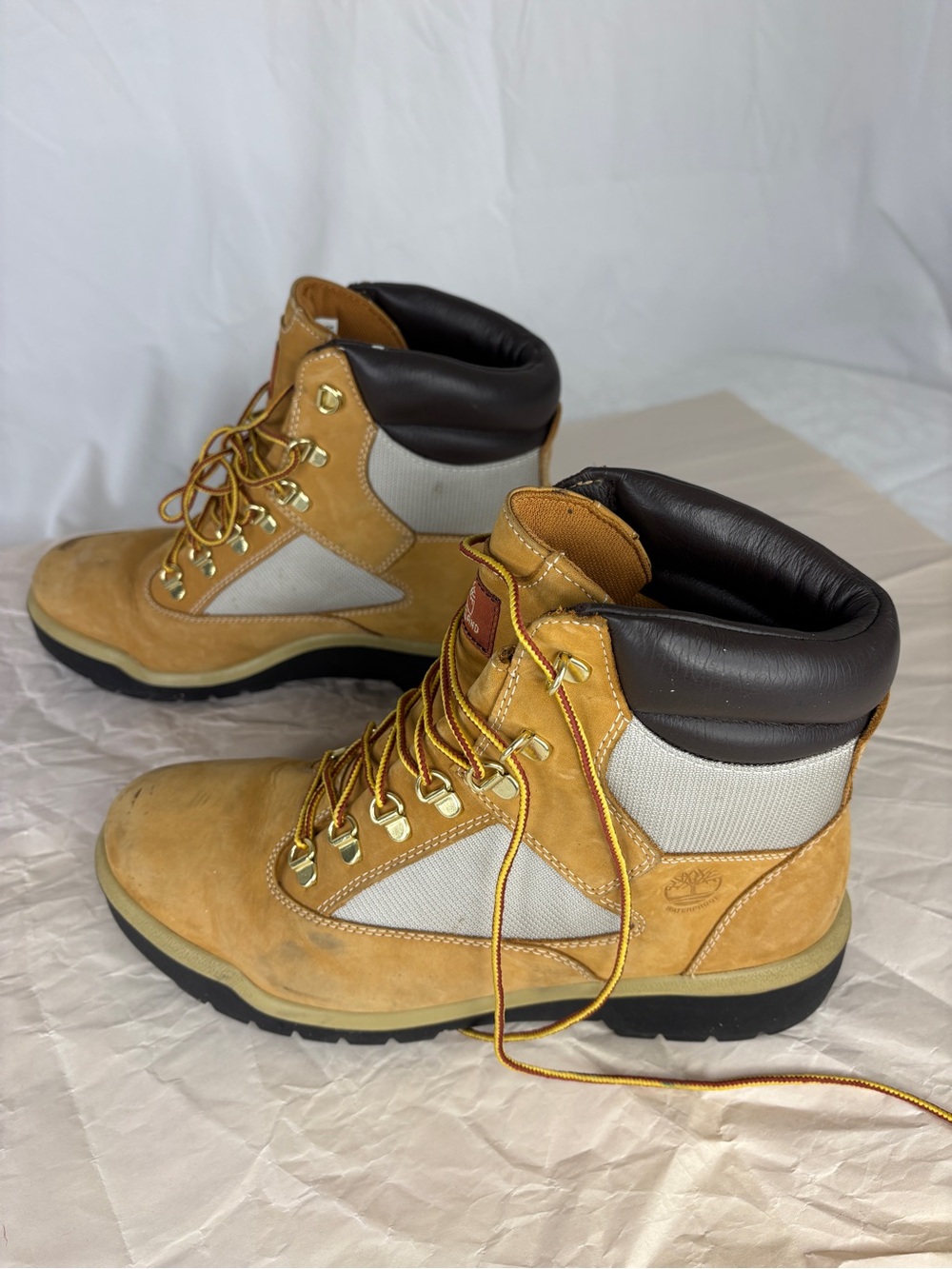 Timberland Tan and Dark Brown Work Boots